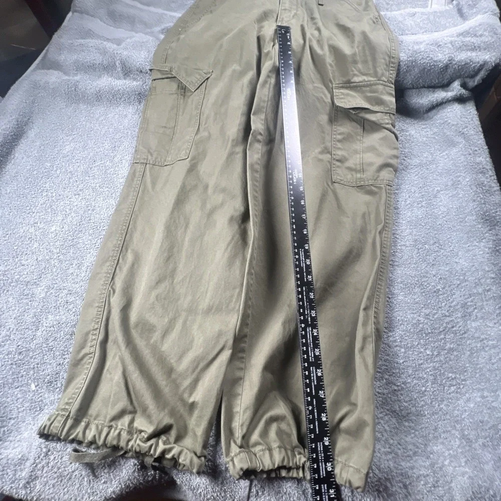 Levis 94 Baggy Pants Womens 30‎ 32x30  Olive Green Cargo Baggy Loose Y2K
